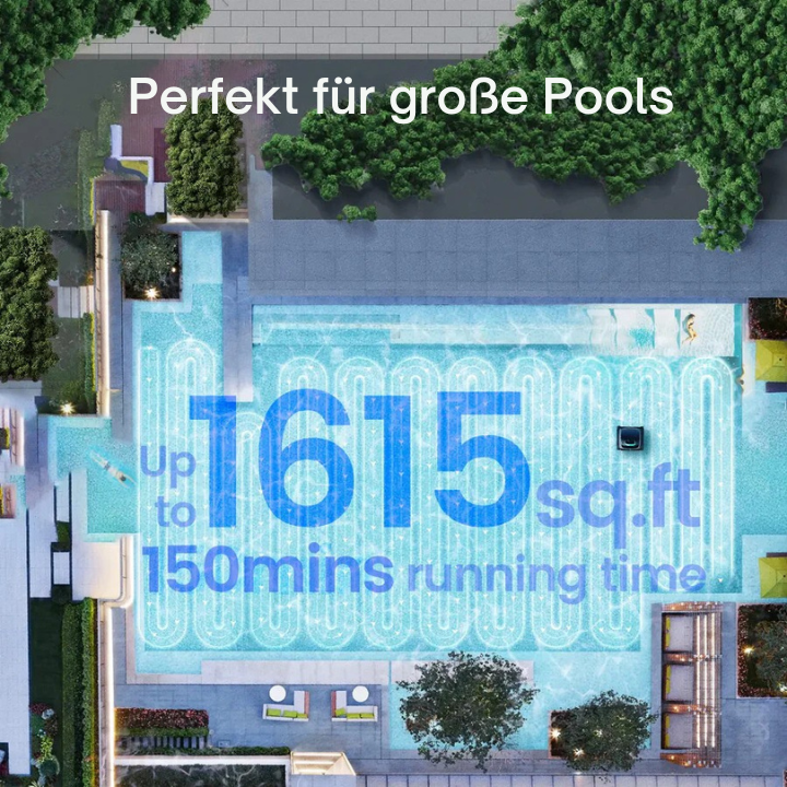 HydroClear™ Kabelloser Poolreiniger